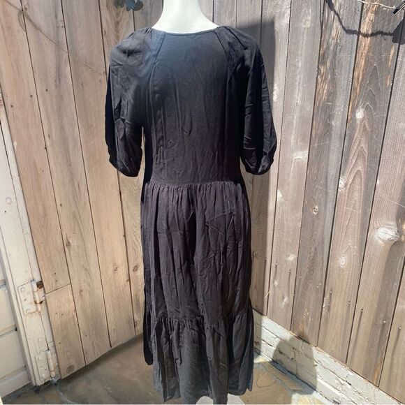 H&M black flowy maxi dress size XS - Picture 2 of 6